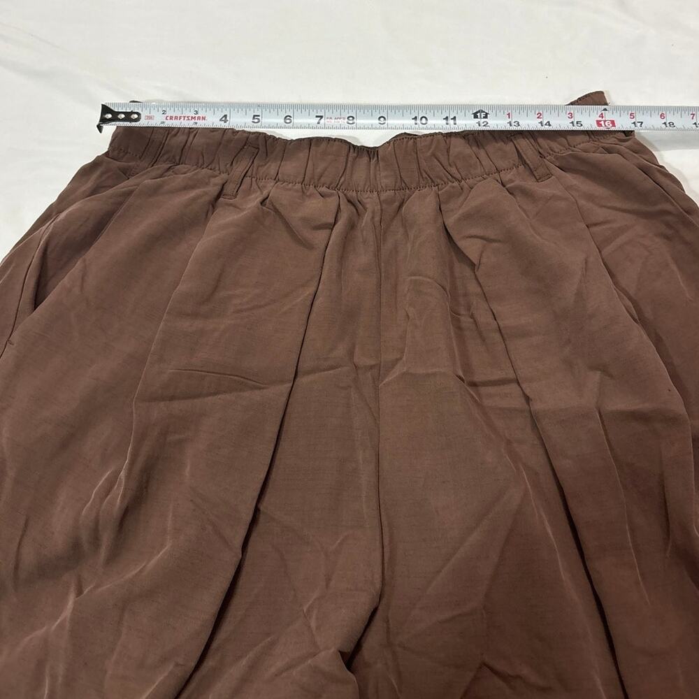 Free People XL Nothin to Say Pleated Trouser Pants Wide Leg Capsule Wardobe - Picture 9 of 9
